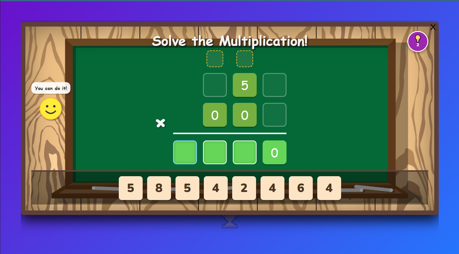 multiplication drag game