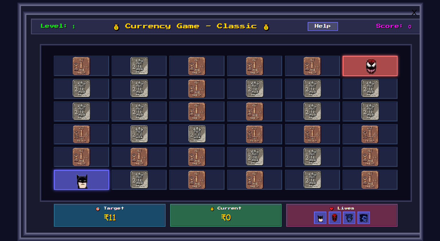 Currency Game - Expert