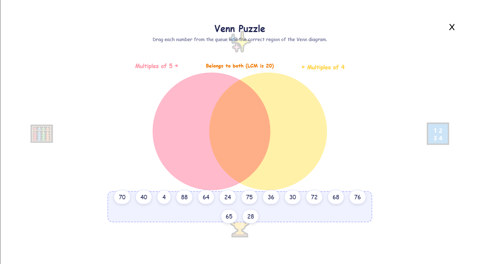 questioins in Venn level 3