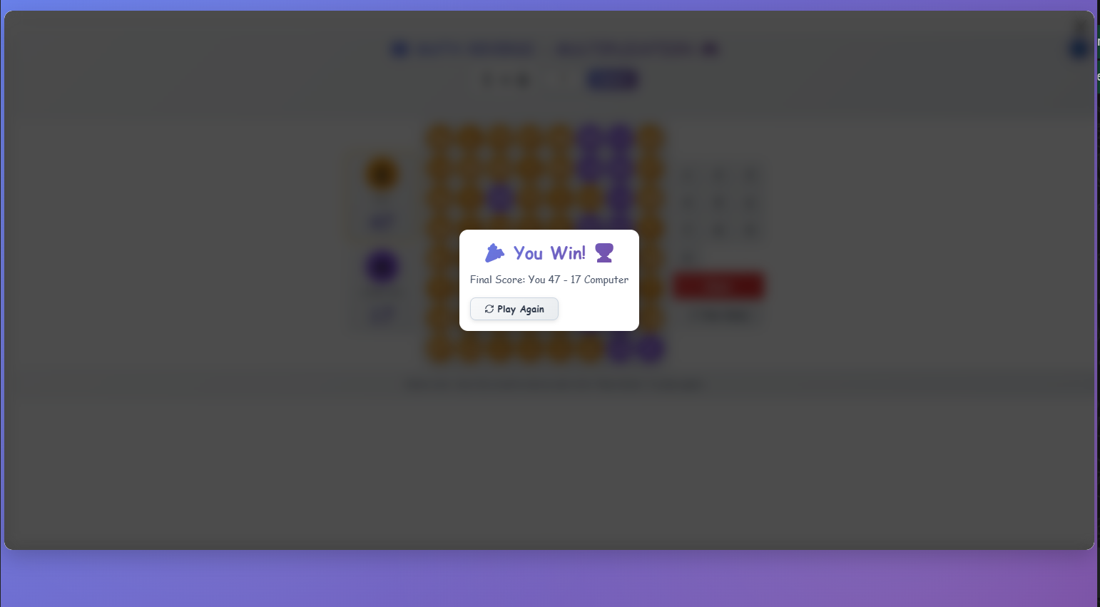 Math Reversi - Multiplication