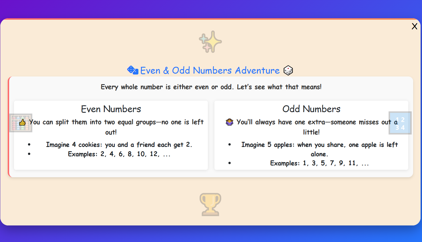 Even-Odd Numbers Lesson