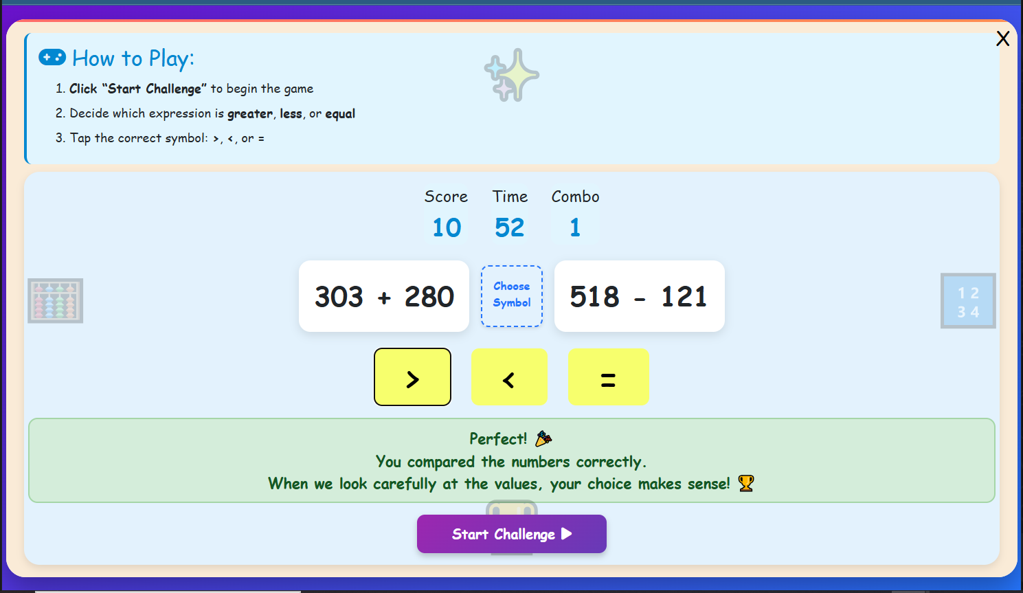 Symbol Challenge Battle