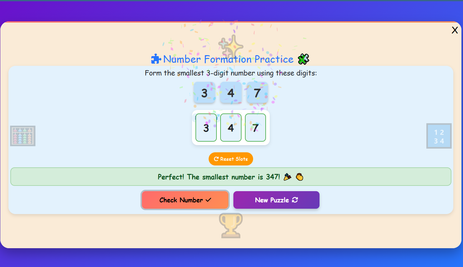 Number Formation Practice