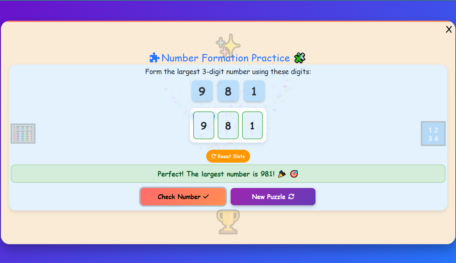 Number Formation Practice