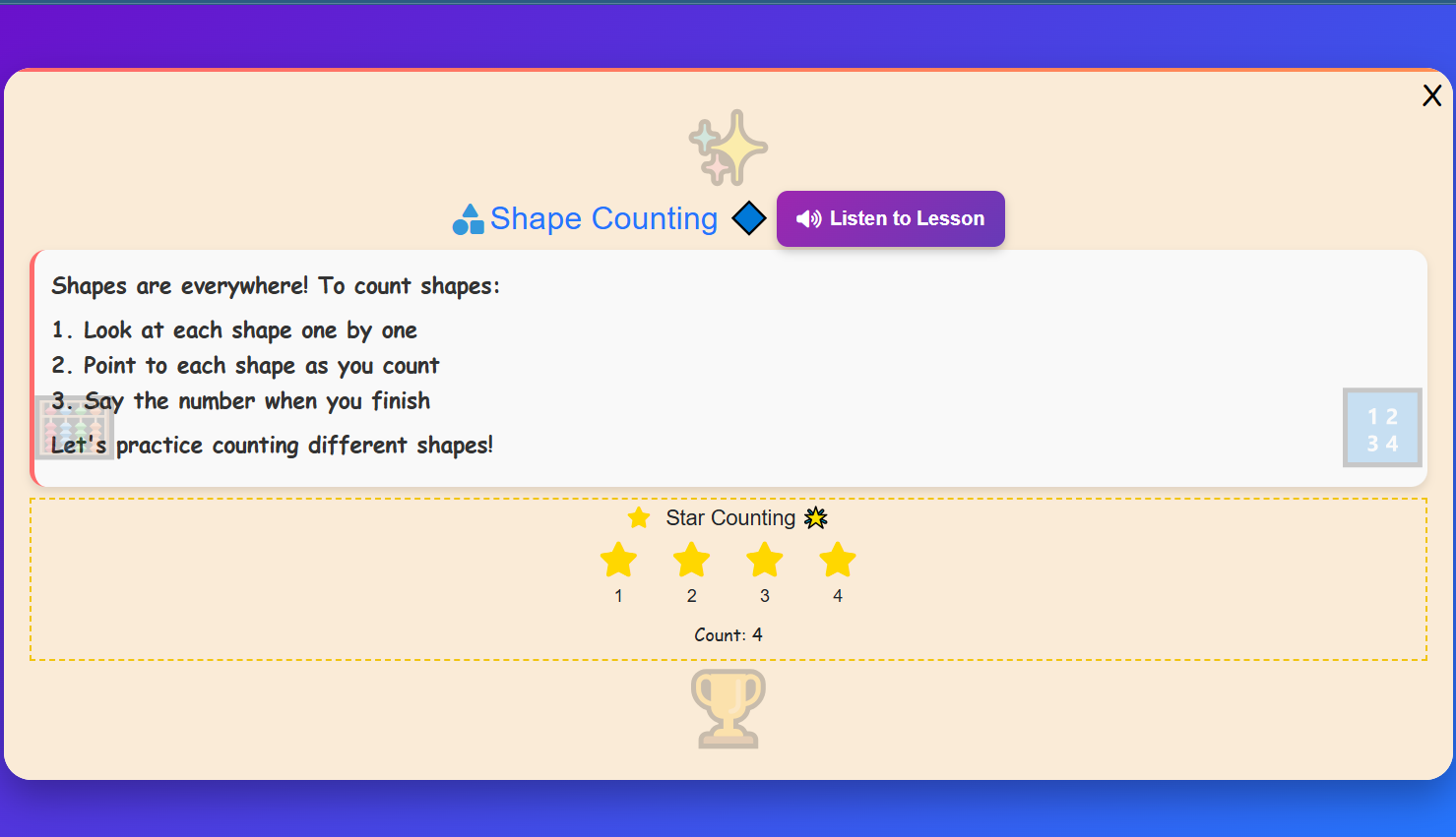 Shape Counting Lesson