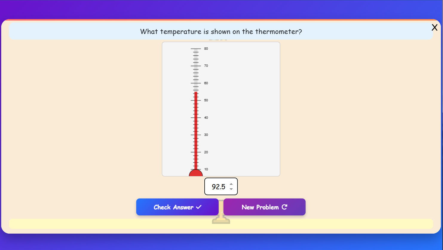 Temperature Reading Practice