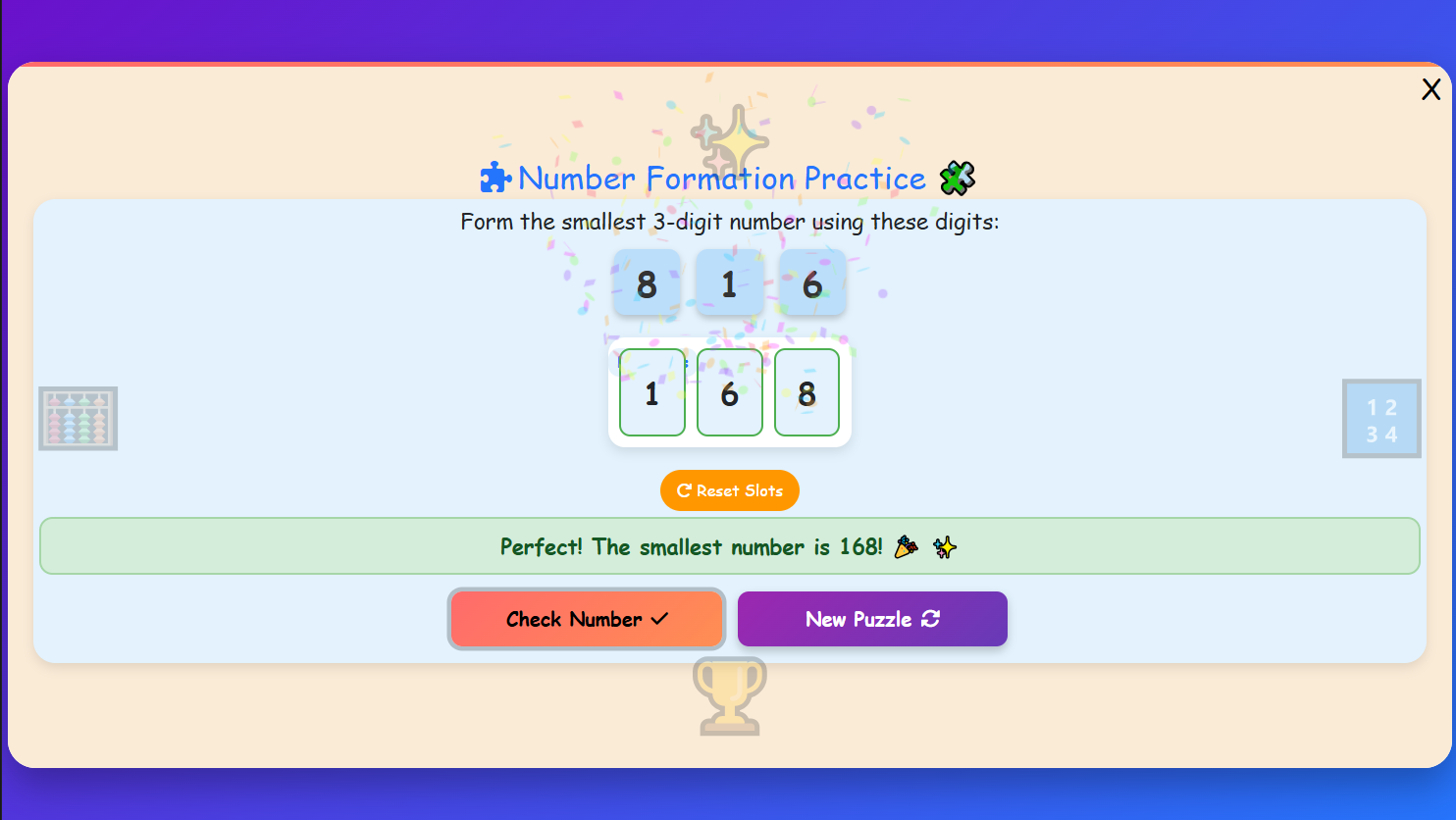 Number Formation Practice