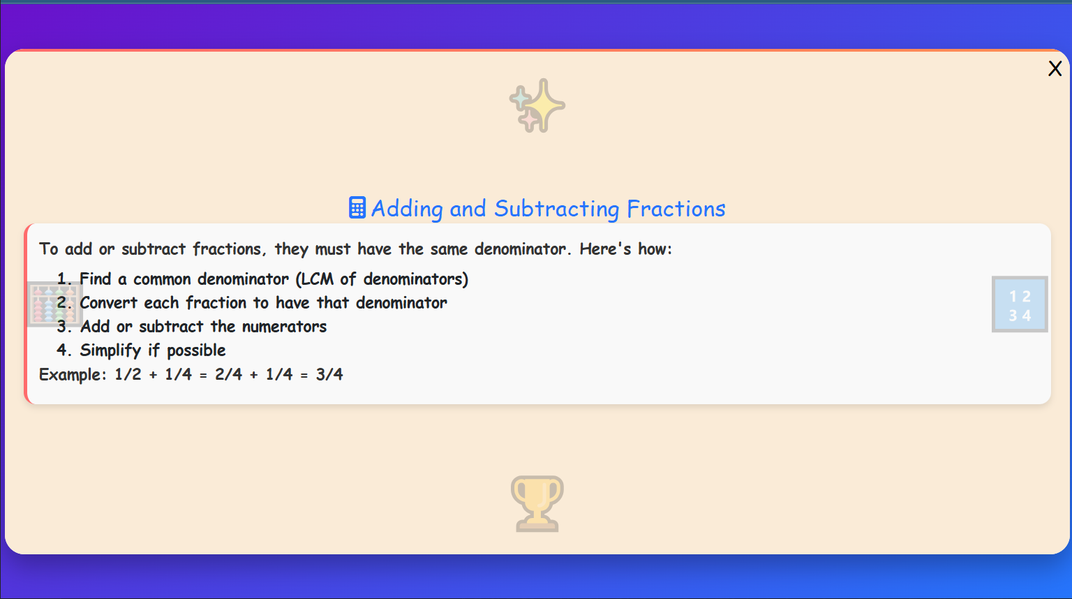 Adding and Subtracting Fractions Lesson
