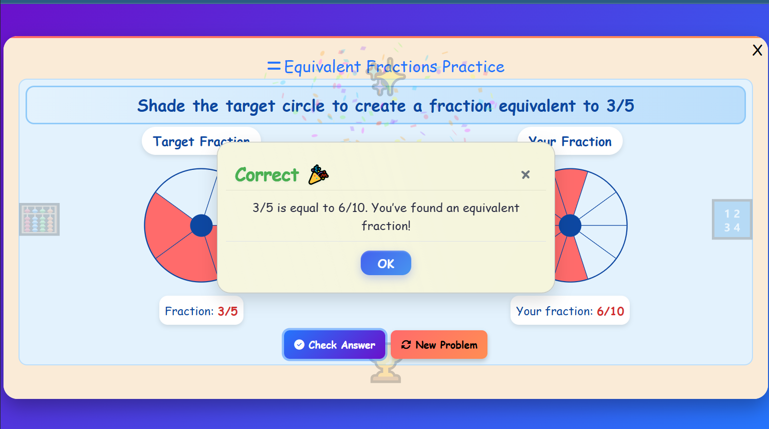 Equivalent Fractions Practice