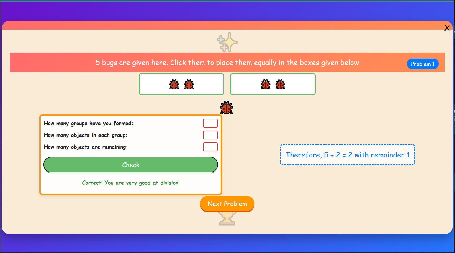 Bug Division Challenge