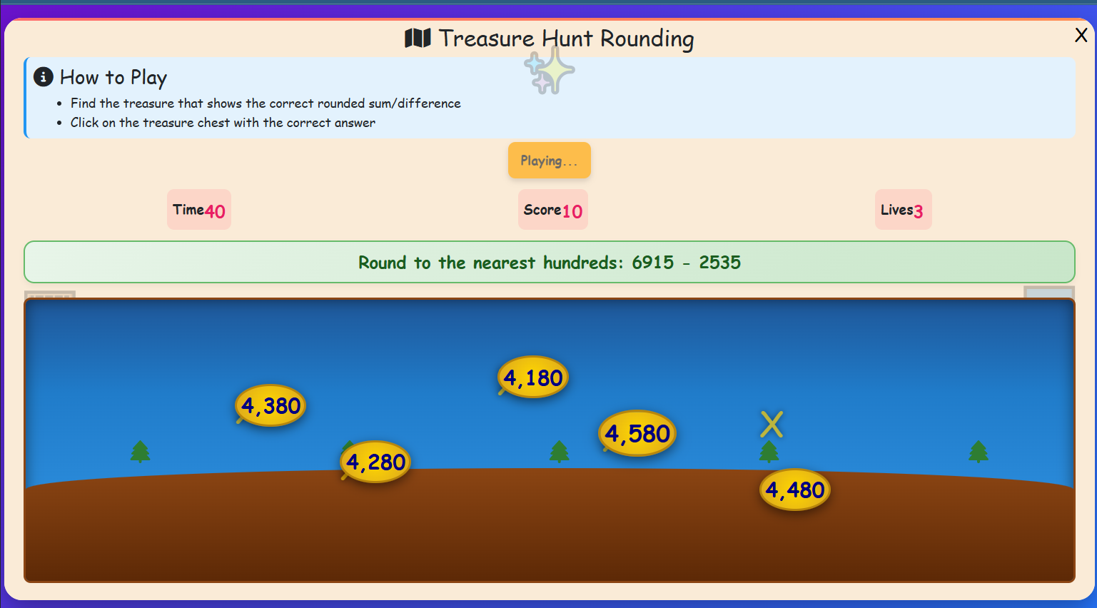 Treasure Hunt Rounding