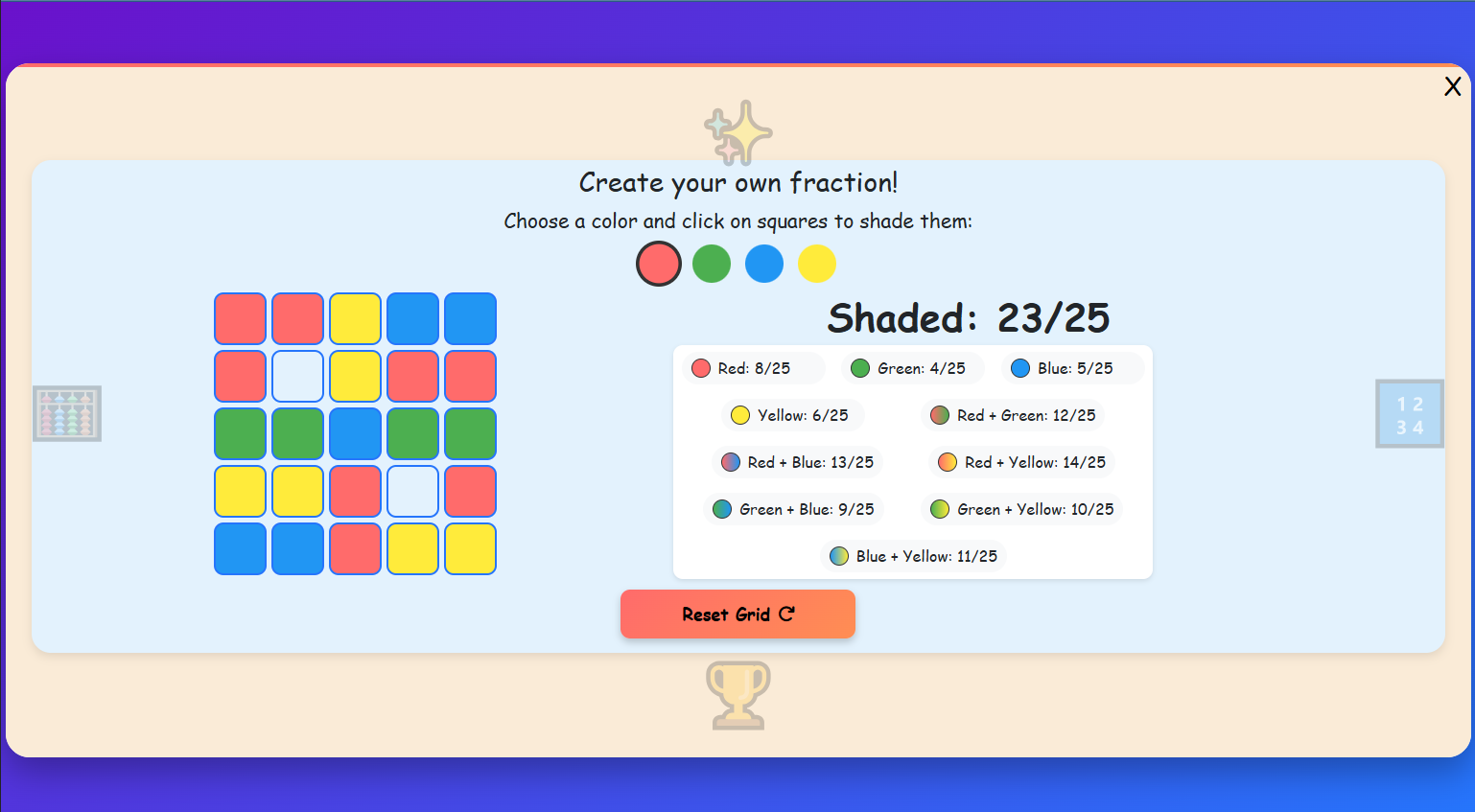 Create your own fraction