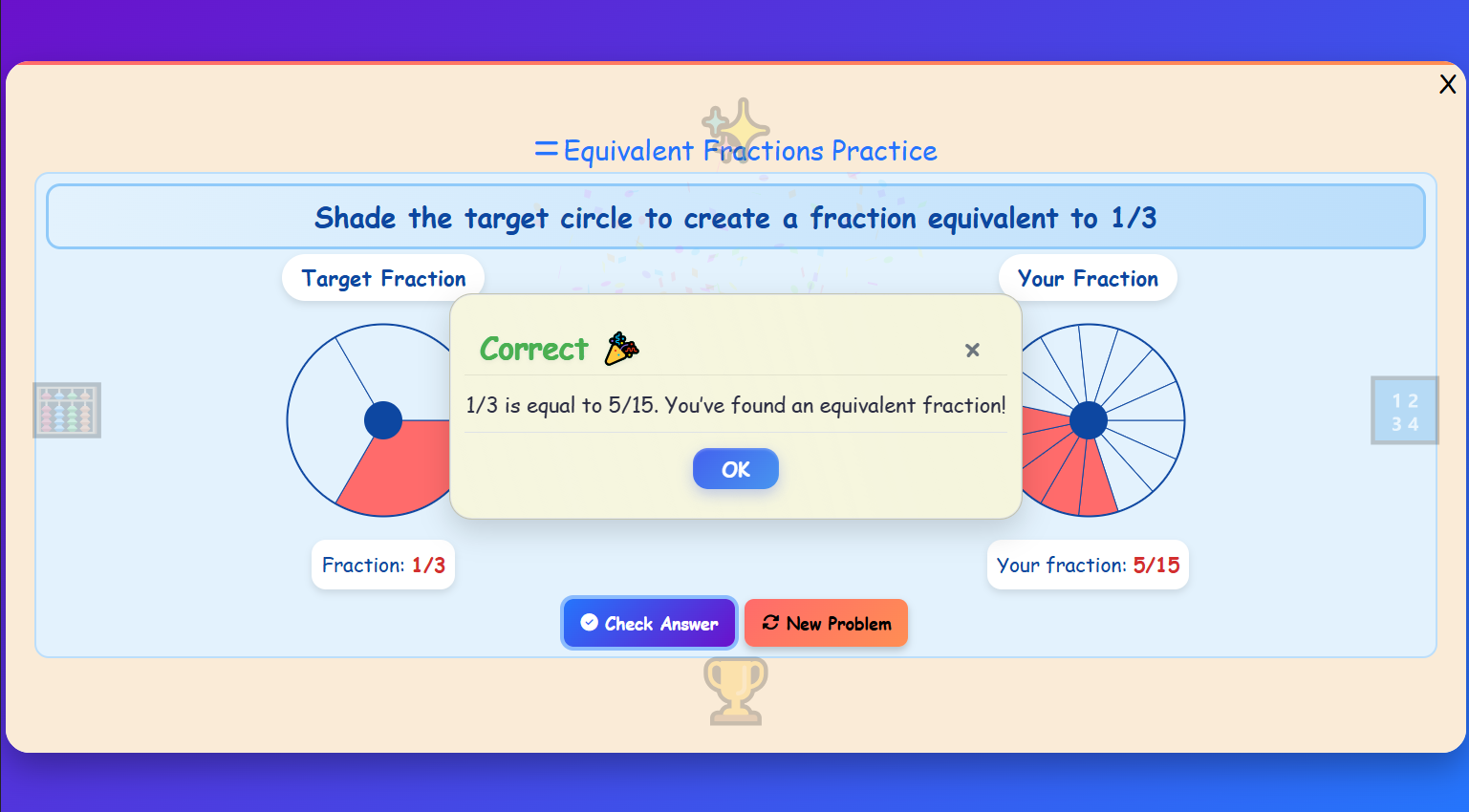 Equivalent Fractions Practice