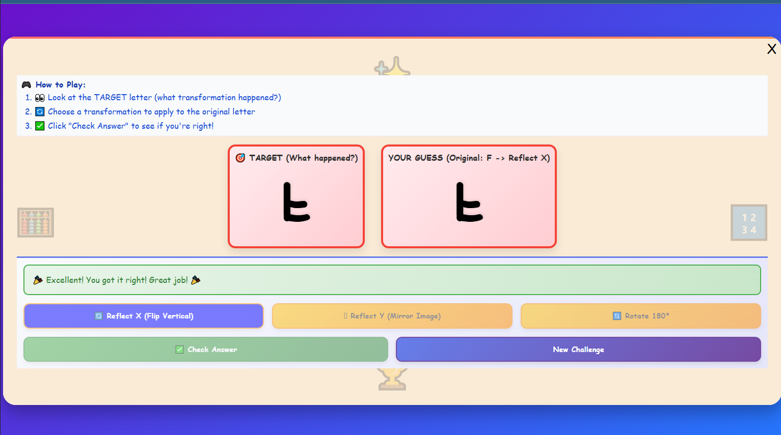 Geometric Transformation Challenge