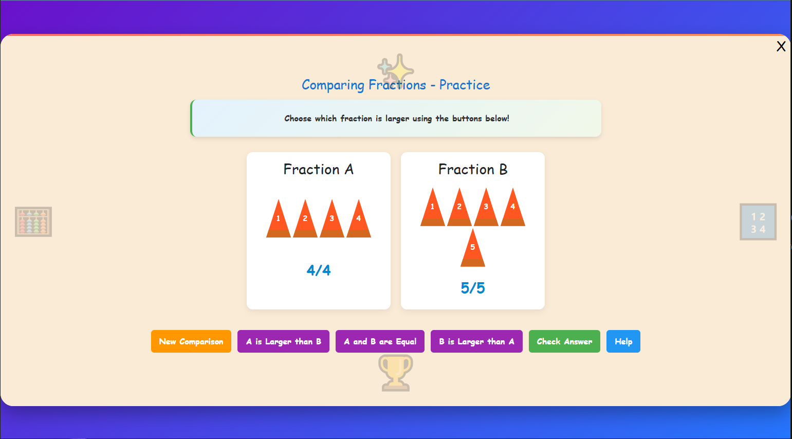 Comparing Fractions - Theory