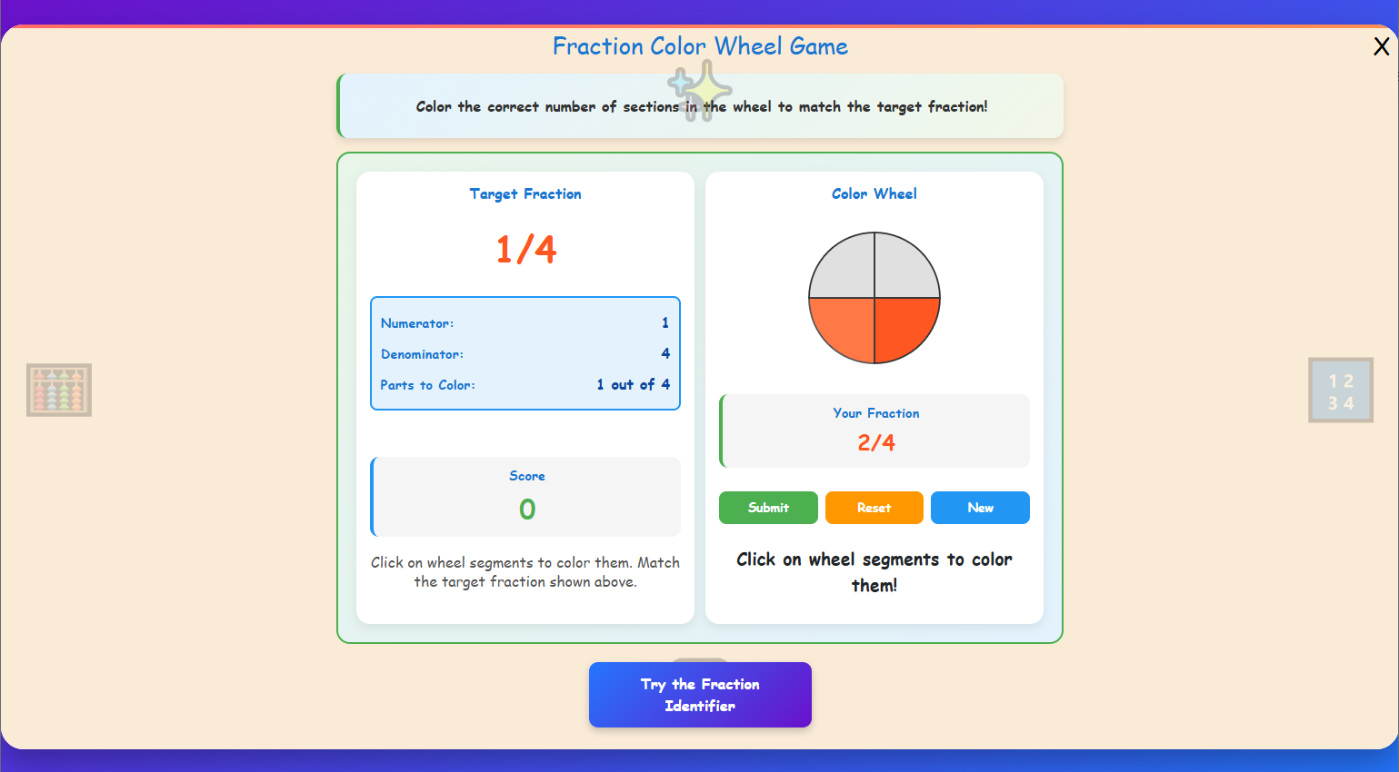 Fraction Builder Game