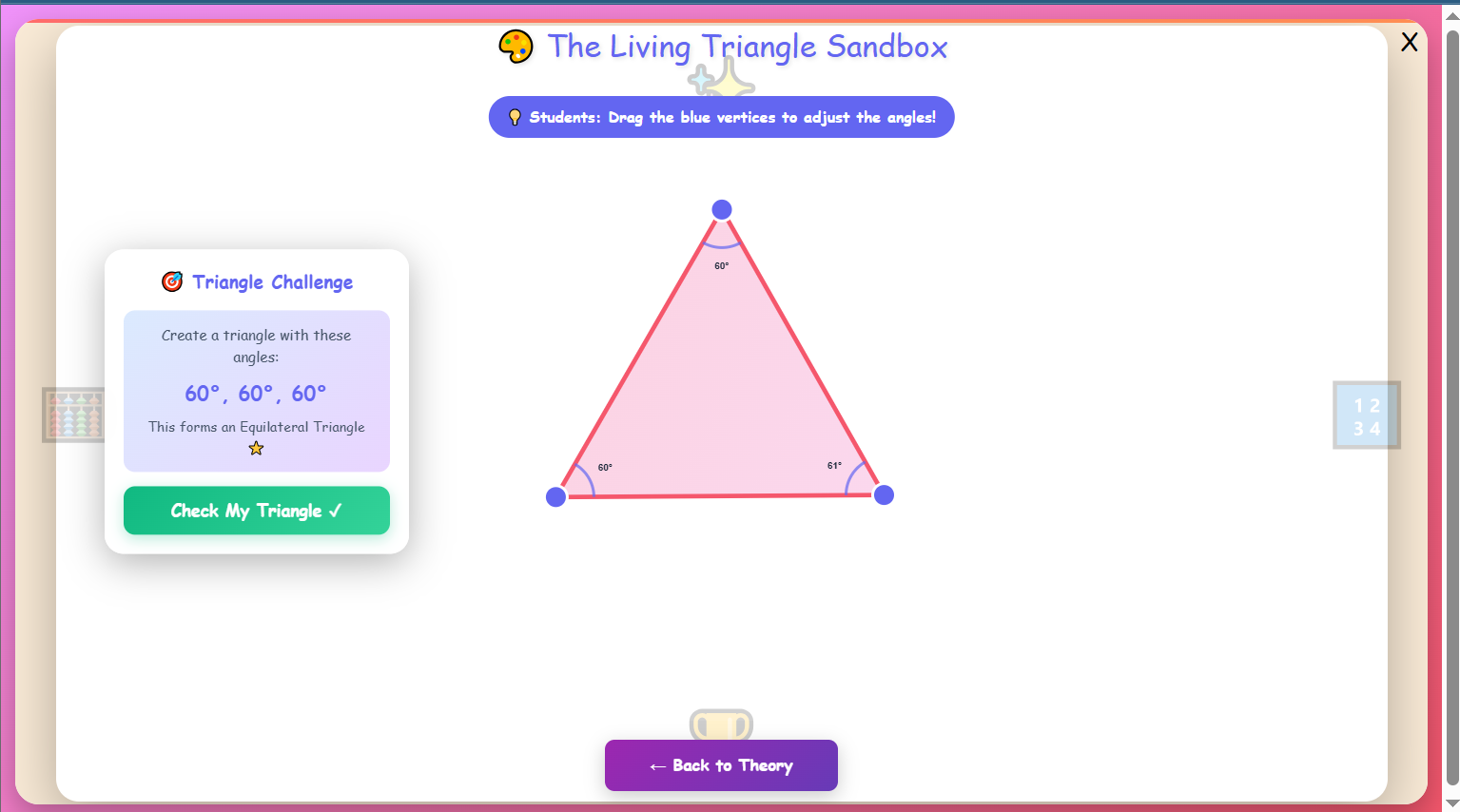 The Living Triangle Sandbox - Interactive Experience
